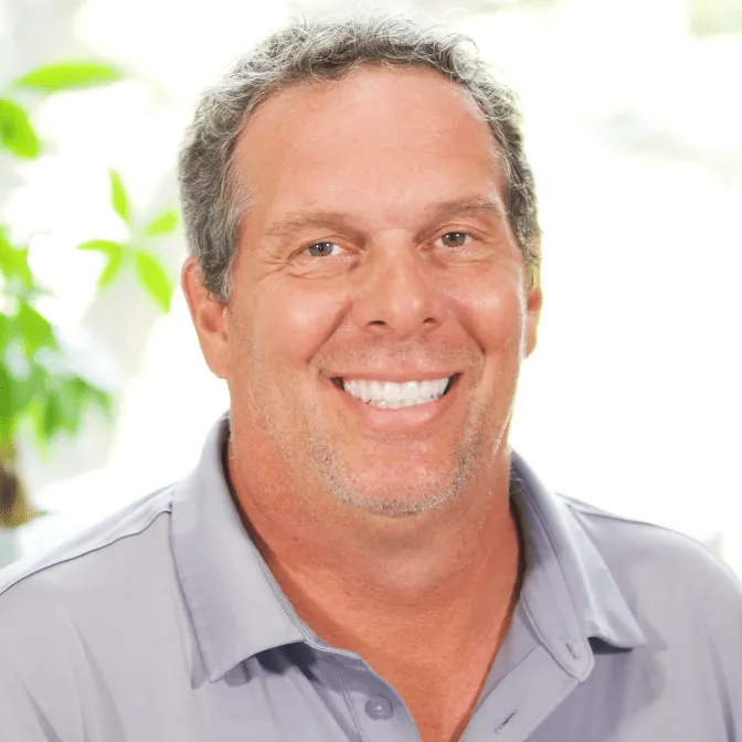 Smiling dental implant patient